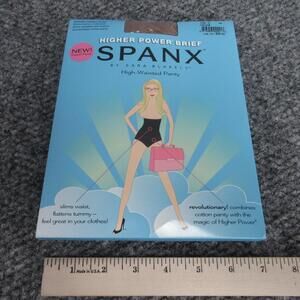 SPANX Panties Womens C Brown High-Waisted Slimming Cotton Higher Power Brief NWT